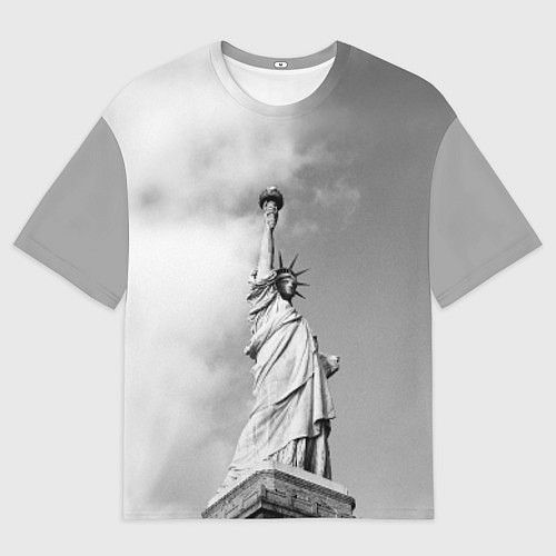 Мужская футболка оверсайз Статуя Свободы / 3D-принт – фото 1