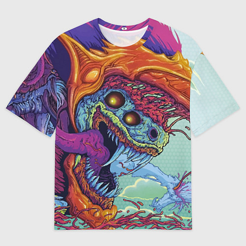 Мужская футболка оверсайз CS:GO Hyper Beast / 3D-принт – фото 1