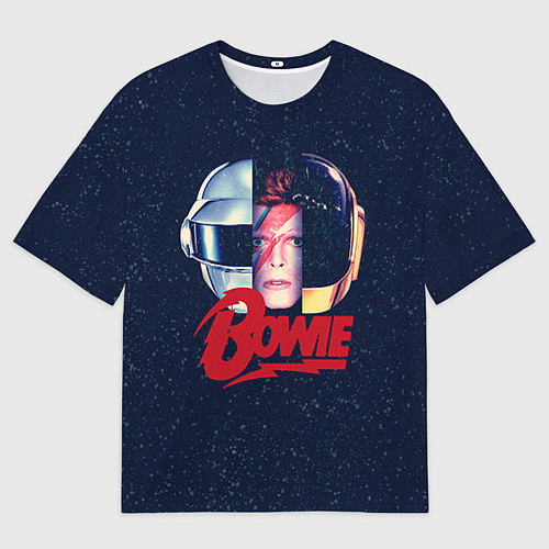 Мужская футболка оверсайз Bowie Space / 3D-принт – фото 1