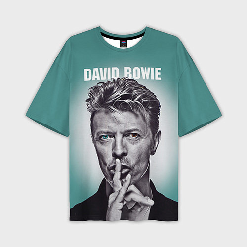 Мужская футболка оверсайз Дэвид Боуи: тишина / 3D-принт – фото 1