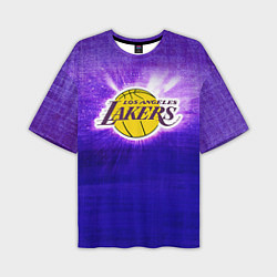 Мужская футболка оверсайз Los Angeles Lakers