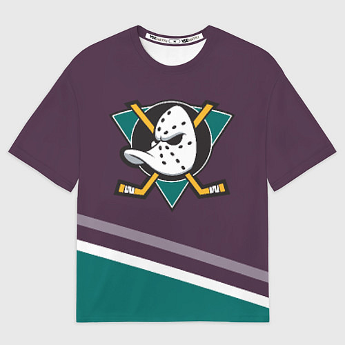 Мужская футболка оверсайз Anaheim Ducks Selanne / 3D-принт – фото 1