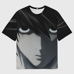 Мужская футболка оверсайз L с длинными волосами