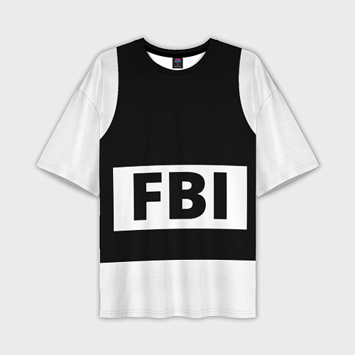 Мужская футболка оверсайз Бронежилет FBI / 3D-принт – фото 1