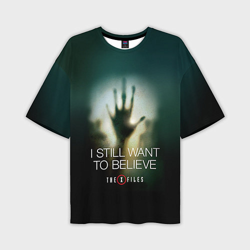 Мужская футболка оверсайз X-files: Alien hand / 3D-принт – фото 1