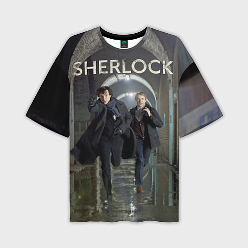 Мужская футболка оверсайз Sherlock Break / 3D-принт – фото 1