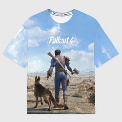 Футболка оверсайз мужская Fallout 4: Welcome Home, цвет: 3D-принт