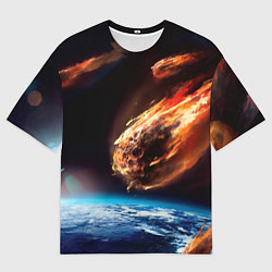 Мужская футболка оверсайз Метеориты