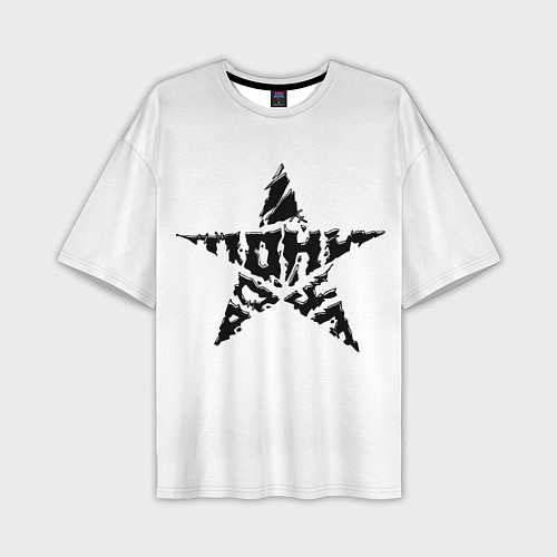 Мужская футболка оверсайз Тони Раут звезда / 3D-принт – фото 1