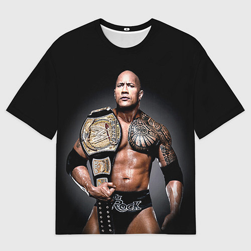 Мужская футболка оверсайз Dwayne Johnson / 3D-принт – фото 1