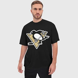 Футболка оверсайз мужская Pittsburgh Penguins: Crosby, цвет: 3D-принт — фото 2