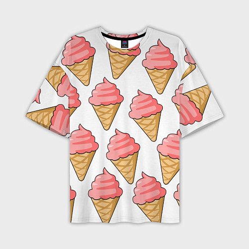Мужская футболка оверсайз Мороженки / 3D-принт – фото 1