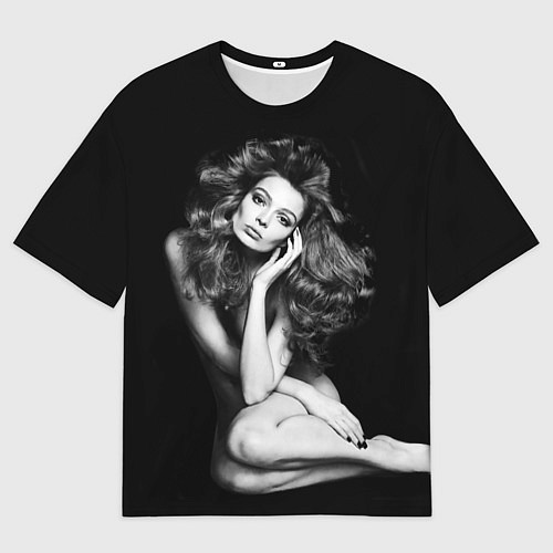 Мужская футболка оверсайз Carola Remer - ню / 3D-принт – фото 1