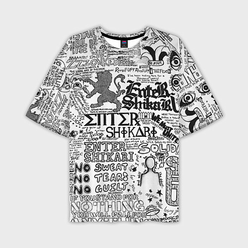 Мужская футболка оверсайз Enter Shikari: Words / 3D-принт – фото 1