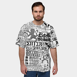 Футболка оверсайз мужская Enter Shikari: Words, цвет: 3D-принт — фото 2