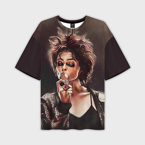 Мужская футболка оверсайз Марла с сигаретой / 3D-принт – фото 1