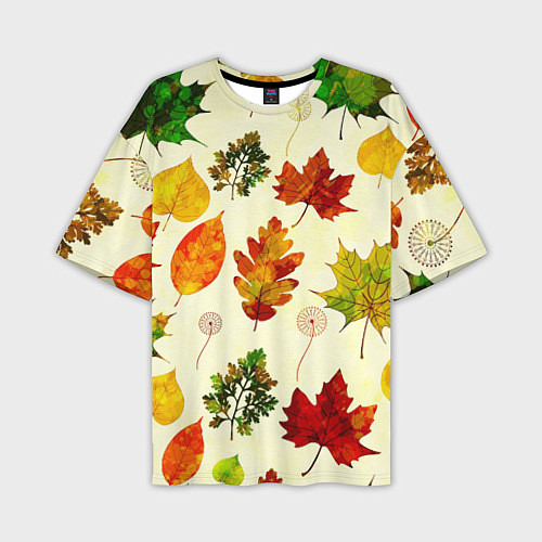 Мужская футболка оверсайз Осень / 3D-принт – фото 1