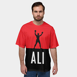 Футболка оверсайз мужская Ali Boxing, цвет: 3D-принт — фото 2