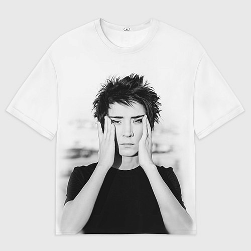 Мужская футболка оверсайз Молодая Земфира / 3D-принт – фото 1