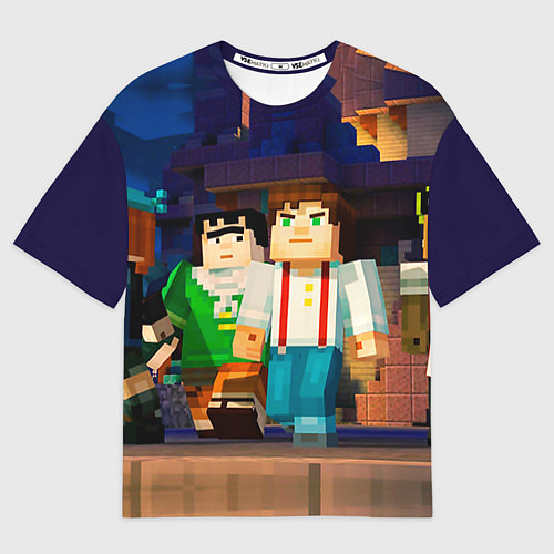 Мужская футболка оверсайз Minecraft Men's / 3D-принт – фото 1