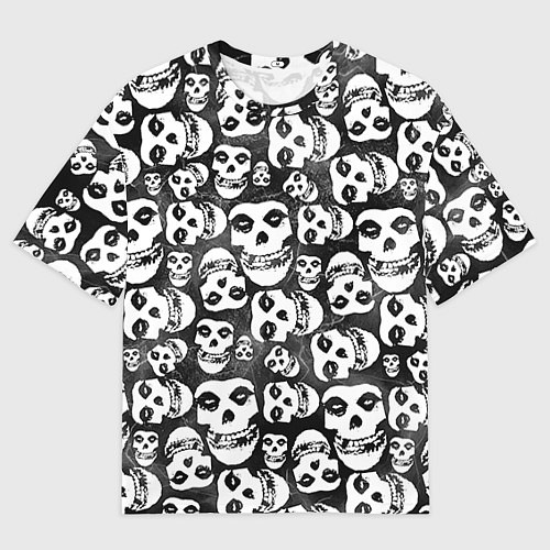 Мужская футболка оверсайз Misfits Pattern / 3D-принт – фото 1