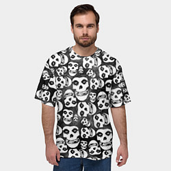 Футболка оверсайз мужская Misfits Pattern, цвет: 3D-принт — фото 2