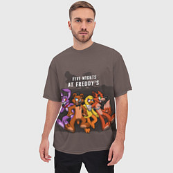 Футболка оверсайз мужская Five Nights At Freddy's, цвет: 3D-принт — фото 2