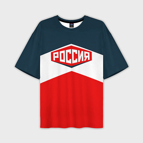 Мужская футболка оверсайз Россия СССР / 3D-принт – фото 1
