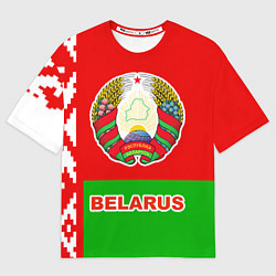 Футболка оверсайз мужская Belarus Patriot, цвет: 3D-принт