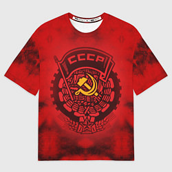 Футболка оверсайз мужская СССР, цвет: 3D-принт