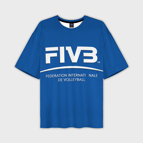 Мужская футболка оверсайз Волейбол FIVB / 3D-принт – фото 1