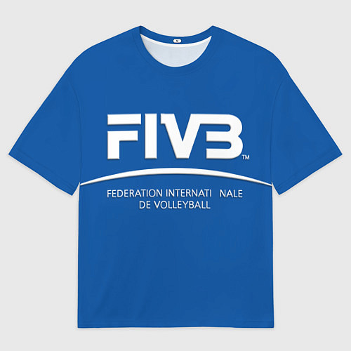 Мужская футболка оверсайз Волейбол FIVB / 3D-принт – фото 1
