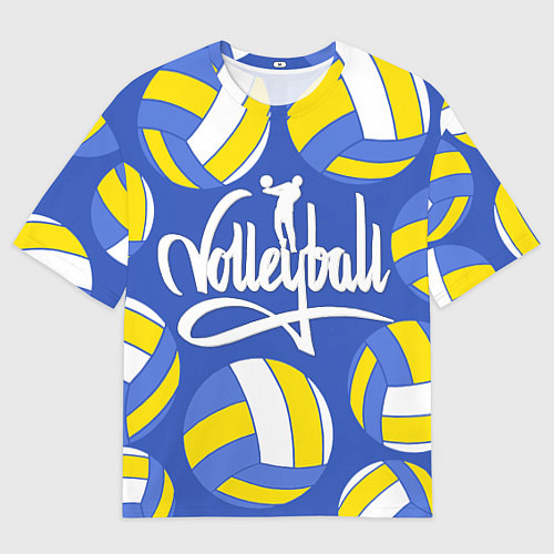 Мужская футболка оверсайз Волейбол 6 / 3D-принт – фото 1