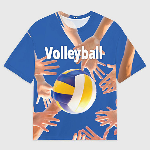 Мужская футболка оверсайз Волейбол играют все / 3D-принт – фото 1