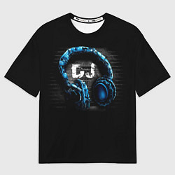 Футболка оверсайз мужская DJ, цвет: 3D-принт