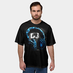Футболка оверсайз мужская DJ, цвет: 3D-принт — фото 2