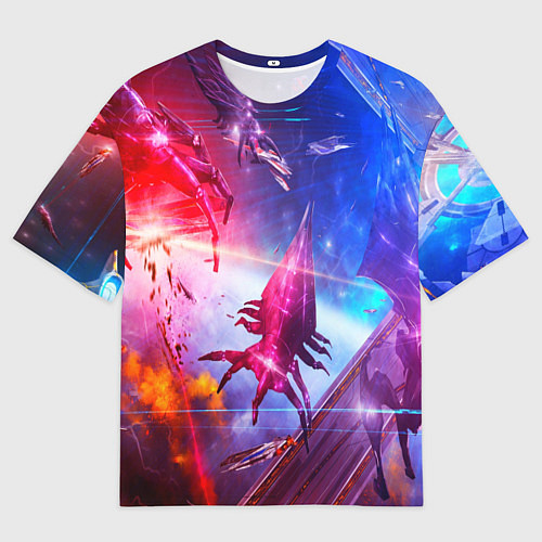 Мужская футболка оверсайз Mass effect / 3D-принт – фото 1