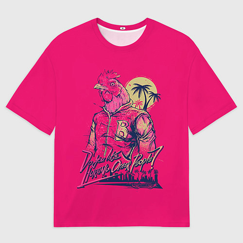 Мужская футболка оверсайз Hooking Over People? / 3D-принт – фото 1