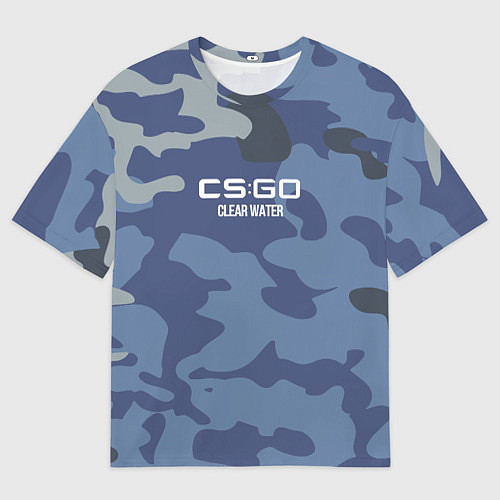 Мужская футболка оверсайз Cs:go - Clear Water Чистая вода / 3D-принт – фото 1