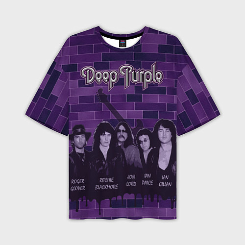 Мужская футболка оверсайз Deep Purple / 3D-принт – фото 1