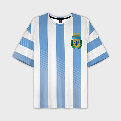 Мужская футболка оверсайз Сборная Аргентины: ЧМ-2018 / 3D-принт – фото 1