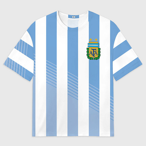 Мужская футболка оверсайз Сборная Аргентины: ЧМ-2018 / 3D-принт – фото 1