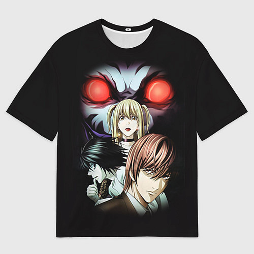 Мужская футболка оверсайз Тетрадь смерти 2 / 3D-принт – фото 1