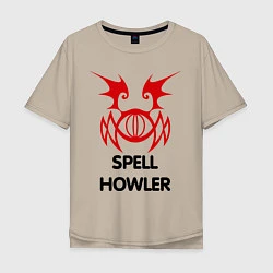 Мужская футболка оверсайз Dark Elf Mage - Spell Howler