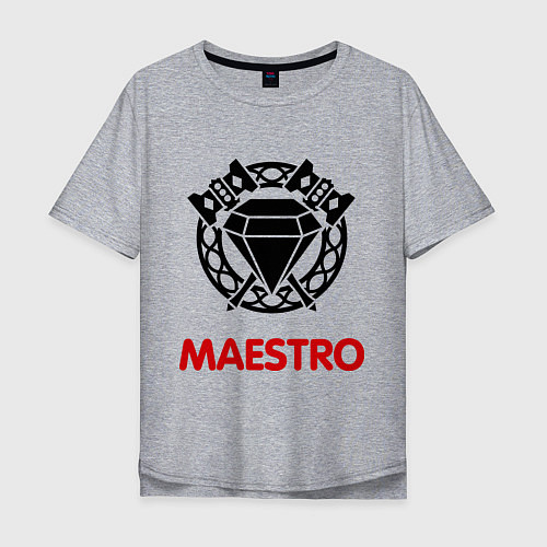Мужская футболка оверсайз Dwarf Fighter - Maestro / Меланж – фото 1