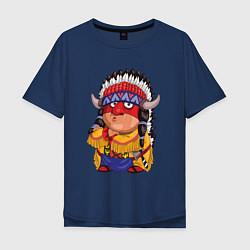 Мужская футболка оверсайз Забавные Индейцы 11
