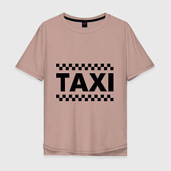 Мужская футболка оверсайз Taxi