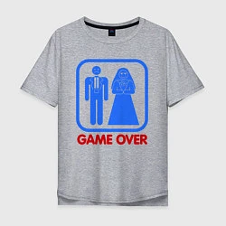 Мужская футболка оверсайз Game over