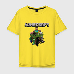 Футболка оверсайз мужская Minecraft Units, цвет: желтый