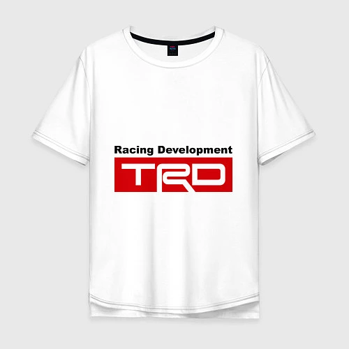 Мужская футболка оверсайз TRD / Белый – фото 1